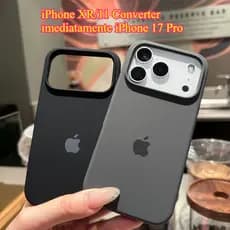 Capa De Telefone De Silicone Fosco De Cor Sólida Se Torna Instantâneamente Um 17 Pro À Prova De Choque Para IPhone XR 11