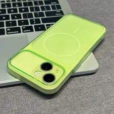 Cor Sólida Minimalista Grande Janela Caso De Telefone Escudo Macio Para IPhone 17 16 15 14 13 12 11 Pro Max Capa À Prova