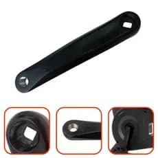 Pedivela Aluminio 170mm Preto Lado Esquerdo Para Bikes Spinning Rosca Grossa
