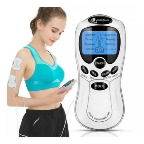 Aparelho De Fisioterapia Massageador Digital 15 Niveis De Intensidades Portátil Choque Elétrico Acupuntura