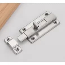 Kit 2 Trinco Ferrolho Tranca Fecho 2 Polegadas 65x35MM Aço Inox