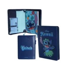 Caderno De Anotação Stitch Com Pasta Infantil Zona Criativa