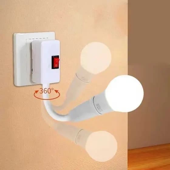 1/2/3Tomada De Lâmpada E27 110-220V Extensor De Soquete Doméstico Com Interruptor Dois Plugues Star