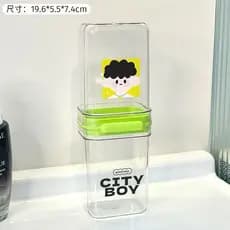 Porta Escova Infantil DIVERTIDO Plástico para viagem, Bolsa e  Escola Colorido