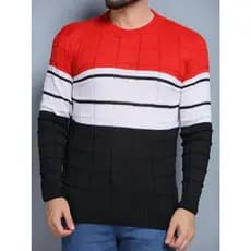 Suéter masculino Premium padrão Passe o inverno com mais estilo e elegância.