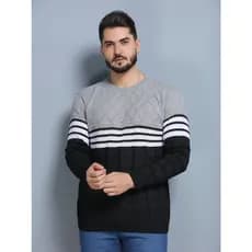 Suéter masculino Premium padrão Passe o inverno com mais estilo e elegância.