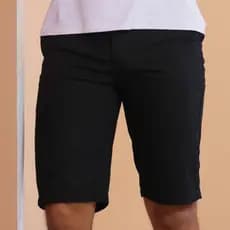 Bermuda Masculina Social Premium Short Sarja Algodão Liso