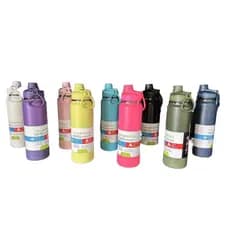 Garrafa Térmica 600ml – Design Espacial, Inox, Mantém Quente e Frio