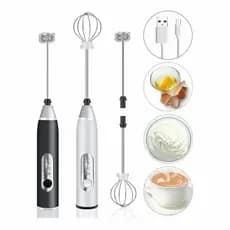 Mixer Elétrico 2 em 1 para Bebidas Batedor de Leite, Café e Clara de Ovo