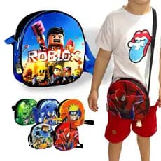Bolsa Infantil Roblox- Jogo roblox Bolsa transversal de ombro Personagens