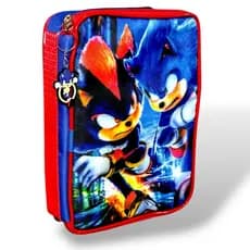 ESTOJO BOX SONIC E SHADOW ESTOJO BOX SONI ORGANIZADOR ESCOLAR INFANTIL