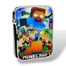 ESTOJO BOX MINECRAFT ESTOJO BOX GRANDE 100 PENS ORGANIZADOR ESCOLAR INFANTIL