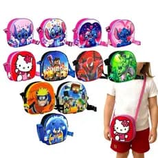 Bolsinha infantil de menina e menino - Vários personagens