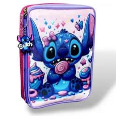 ESTOJO BOX STITCH ESTOJO GRANDE STITCH ORGANIZADOR ESCOLAR INFANTIL