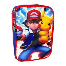 ESTOJO BOX POKEMON ESTOJO BOX 100 PENS ORGANIZADOR ESCOLAR INFANTIL MENINO POKEMON PIKACHU