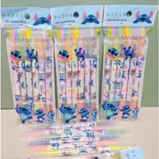 KIT MARCA-TEXTO STITCH PONTA DUPLA - 6 MARCA-TEXTOS FOFOS DO STITCH