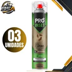 Mata Cupim Spray Ultra Inset Chemicolor Dom Line 350Ml 185Gr Kit Com 03 Unidades