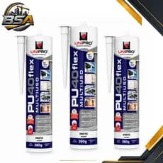 Adesivo Cola Fixa Cuba Pu 40 Inox Mármores Granitos Vedação - Branco/Cinza