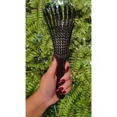 Escova Polvo Multifuncional para Cabelos Cacheados, Ondulados e Crespos – Pente de Desembaraço Eficiente e Confortável