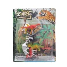 Kit Com 10 peças, Dinossauros Surpresas Jurassic World Animais do mundo - Envio Imediato