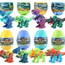 Ovo De Dinossauro War Brinquedo Monta E Desmonta Parafuso E Chave