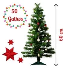 Arvore De Natal 60 Cm 50 Galhos Arvore natal, Economica Pinheiro de natal, arvore branca