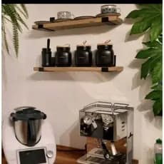Kit 4 Prateleira Industrial Com Mão francesa de ferro invertida Nicho Decoração rustica