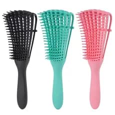 Pente De Cabelo Escova Polvo Massagem Cabelo Cacheado Barbeiro