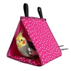 Cabaninha Cabana Toca Suspensa na Gaiola para Calopsitas Aves Porte Semelhante