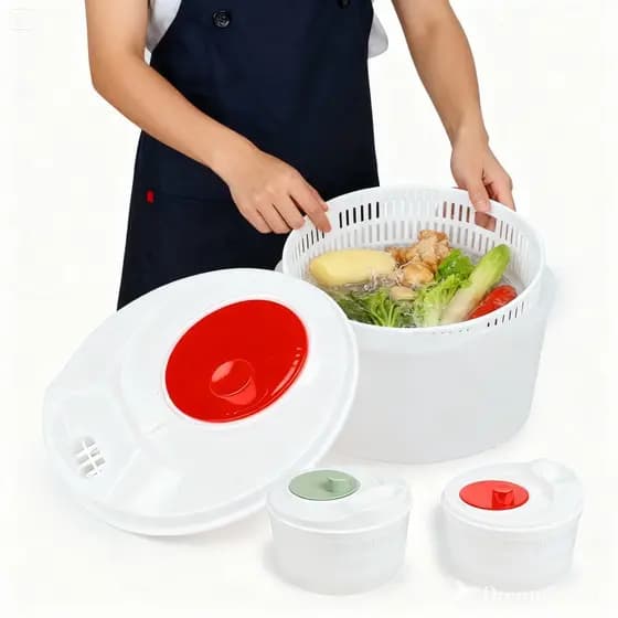Centrifuga de Salada com Escorredor Manual – Praticidade e Higiene na Cozinha