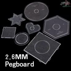 JOPNE Beads Template Pixel Art 2.6mm perler Brinquedos Educacionais Figura Material Puzzle Beadbond Transparente