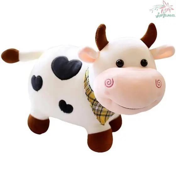 JOPNE Boneca De Pelúcia Vaca Brinquedo Para Meninas Touro Macia De Algodão