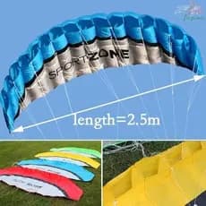 JOPNE Beach Kite Travel 2,5m Parafoil Linha Dupla Vela Surf De Ao Ar Livre