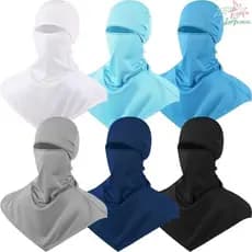 JOPNE Balaclava Proteção Solar/UV Capas De Pescoço Longo Capacete De Ciclismo De Motocicleta Capa Facial De Malha À Prov