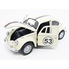 Carrinho Fusca Ferro Fricção Metal Miniatura Herbie 53 Cor