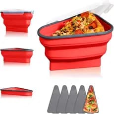 Pote Armazenamento Para Pizza Recipiente Expansível Silicone