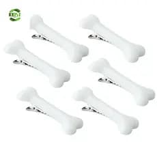 KIDST Hair Clipes Menina Bonita 2pcs/pack Acessórios De Cabelo Design De Osso De Cão Decoração Mulher Headwear