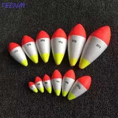 TEENM Bóia Flutuante Espuma Dura 5 Pçs/Lote Alta Dureza Flutuabilidade 1g-60g Bobber De Pesca