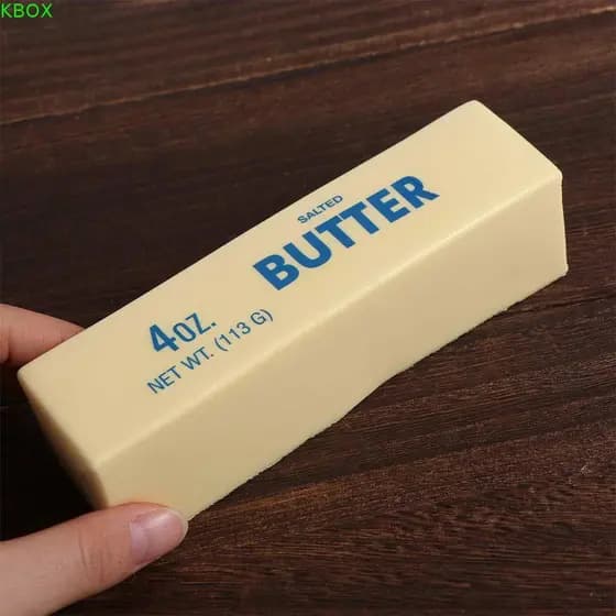 KBOX Manteiga Vara Squeeze Toy , Anti Stress Release Hand Butter Bar , Elastic Sensory Fidget