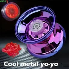 KBOX Metal Yoyo De Alta Velocidade Para Crianças Iniciantes Brinquedo Interessante Yo Acessórios Luminoso