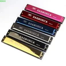 Harmônica KBOX C-key , Play Tremolo Harmonica De 24 Buracos , Gaita Profissional De Blues De Fileira Dupla