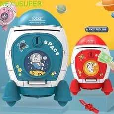 Cofrinho De Foguete NEXUSUPER , Cofre Eletrônico De Grande Capacidade Com Impressão Digital , Chave