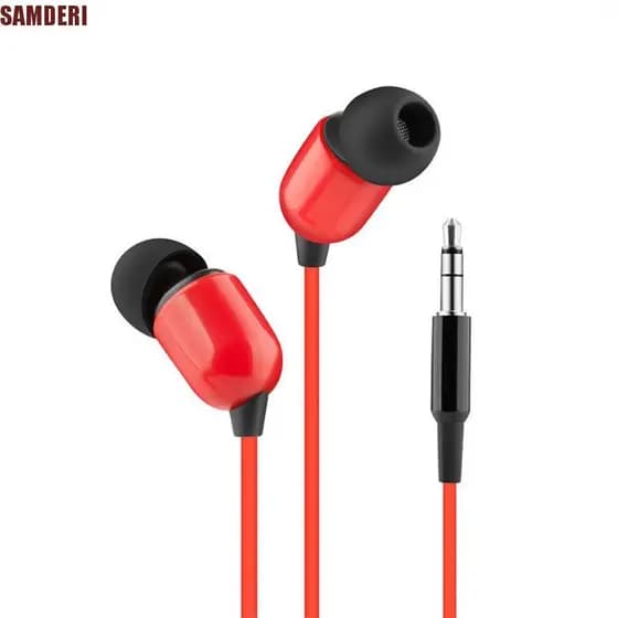 SAMDERI Fone De Ouvido Com Fio Para Telefone Música Super Bass 3.5mm Eletrônicos De Consumo Portátil Intra-Auricular