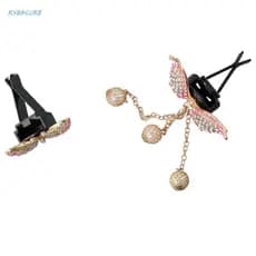 RYBACURE Clip Para Carro Acessórios Ar Condicionado Com Difusor De Aroma De Borboleta Diamante Decoração De Saída De