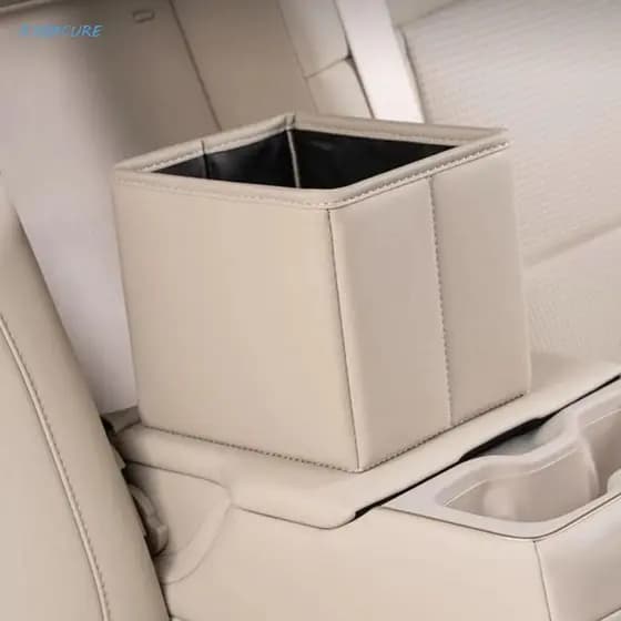 Latas De Lixo De Carro RYBACURE , Lixeira À Prova D'água De Couro Sintético , Lata Veículo Que Economiza Espaço Organiza