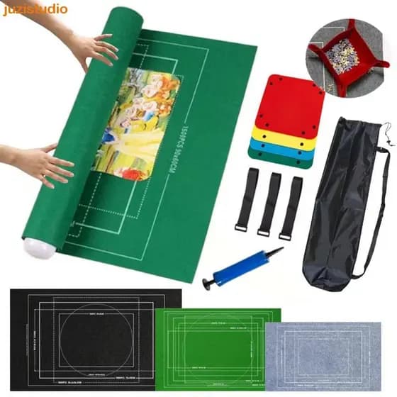 Conjunto De Tapete De Armazenamento De Quebra-Cabeça JUZISTUDIO , Almofada De Proteção De 1500/2000/3000 Peças , Bandeja