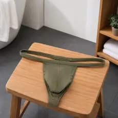 Tangas Finas Masculinas , Calcinha Modal De Cintura Baixa , Cuecas De Cor Sólida Com Alça Fina