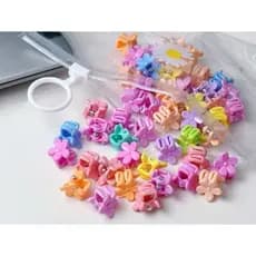 KIT 100 unidades Candy Color Mini Small Grab Clip Children's Hair Accessories-Lindavida