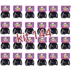 KIT 72/144 unidades Médio Xuxinha de elástico para cabelo Scrunchie
