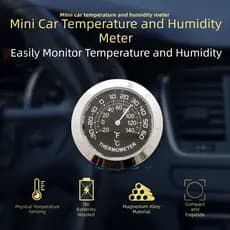 Termômetro De Carro   , Medidor De Temperatura Digital Com Display Transparente De Alta Precisão